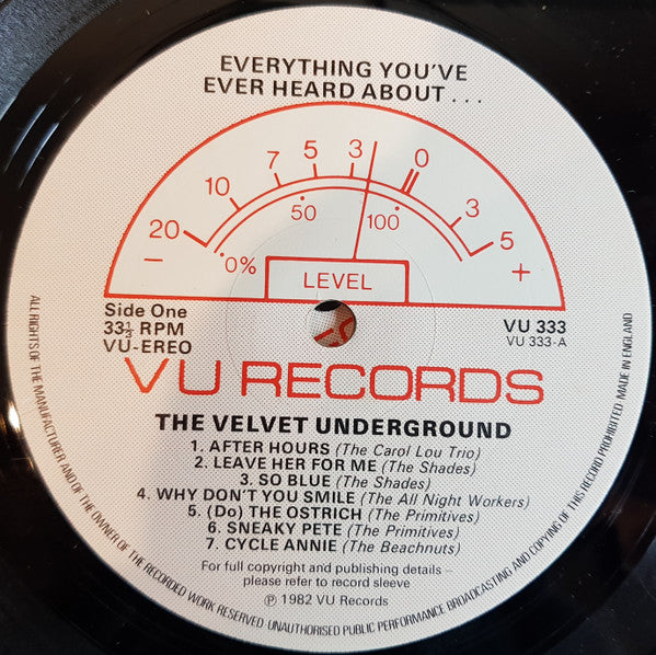 Image of Back Cover of 3xLP - VG+/VG+ - THE VELVET UNDERGROUND, Everything You've Ever Heard About....... (VU Records; VU 333, UK 1982, Box Set, Insert, Unofficial), ,  - 3326224E