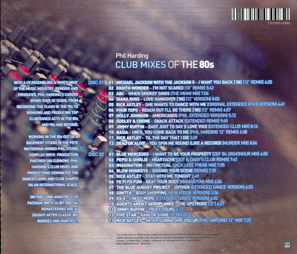 Image of Back Cover of 2xCD - M/M - PHIL HARDING, Club Mixes Of The 80s (Cherry Pop; CRPOPD100, Europe 2011, Double CD Case), SEALED,  - 3316417C