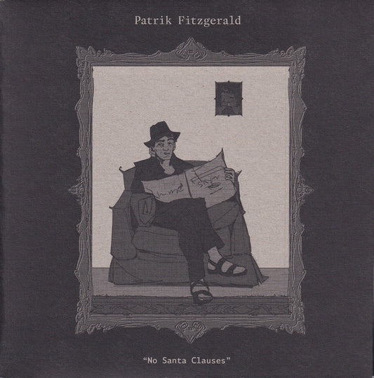 Image of Front Cover of 7" - VG+/VG+ - PATRIK FITZGERALD, No Santa Clauses (Crispin Glover Records; BEAG3CGR132, Norway 2021, Picture Sleeve, Insert, Grey Vinyl), Clean copy,  - 3316516C