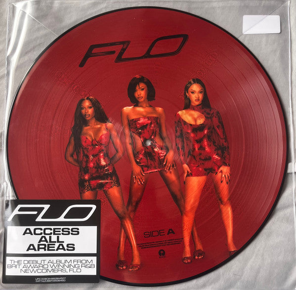 Image of Front Cover of LP - VG/EX - FLO, Access All Areas (Island Records; 6536450, UK & Europe 2024, Heavy Outer Hype Stickered PVC , Picture Disc), Seam split to PVC.,  - 3346246S