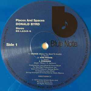 Image of Label Cover of LP - EX/EX - DONALD BYRD, Places And Spaces (Blue Note; BN-LA549-G, Europe 2020 Reissue, Inner, Blue Vinyl, With Obi, Ltd to 1600), Opened Instore, Still In Shrinkwrap,  - 3346226S