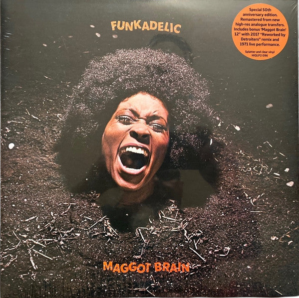 Image of Front Cover of 2xLP - VG+/VG+ - FUNKADELIC, Maggot Brain (Westbound Records; HIQLP 2 096, UK 2022 Reissue, Gatefold, Blue & Splatter Red LP, Clear 12"), ,  - 3326236E