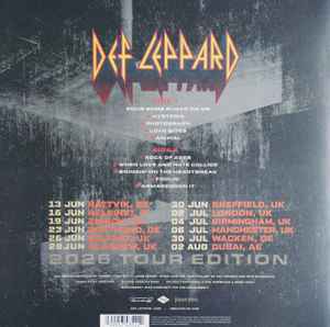 Image of Back Cover of LP - EX/EX - DEF LEPPARD, Greatest Hits [2026 Tour Edition] (Mercury; 5743522, UK & Europe 2026, Red Marble Vinyl, Alternative Artwork), Opened Instore, Still In Stickered Shrinkwrap,  - 3346233S
