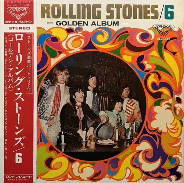 Image of Front Cover of LP - VG+/VG+ - THE ROLLING STONES, The Rolling Stones 6 - Golden Album (London Records; SLC-236, Japan 1969 Reissue, Textured Gatefold Sleeve, Insert, No Poster, No Obi), ,  - 3316524C