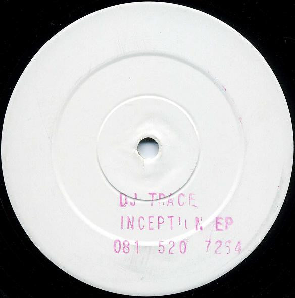 Image of Front Cover of LP - /VG - DJ TRACE, Inception (Not On Label; DWM 1, UK 1991, White Label,Stamped), Strong VG,  - 3346270S