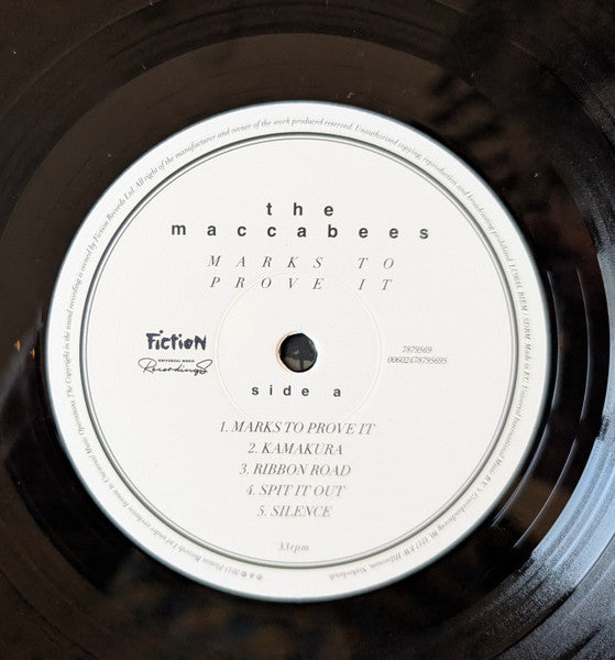 Image of Label Cover of 2xLP - VG+/VG+ - THE MACCABEES, Marks To Prove It (Fiction Records; 7879567, UK 2025 Reissue, 2 Inners, 10th Anniversary Edition), Still In Opened Shrinkwrap With Hype Sticker,  - 3346236S