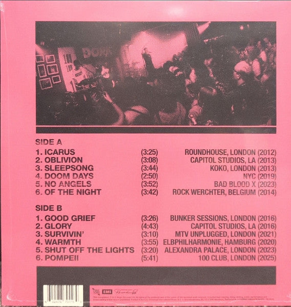 Image of Back Cover of LP - VG+/VG+ - BASTILLE, From All Sides: Songs From The First 15 Years (EMI; 7879446, UK 2025, Inner, Pink Vinyl), Still In Opened Shrinkwrap With Hype Sticker,  - 3346238S