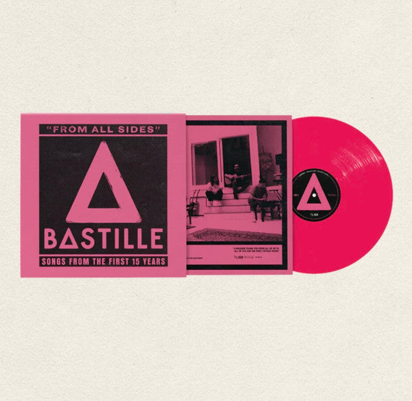 Image of Label Cover of LP - VG+/VG+ - BASTILLE, From All Sides: Songs From The First 15 Years (EMI; 7879446, UK 2025, Inner, Pink Vinyl), Still In Opened Shrinkwrap With Hype Sticker,  - 3346238S