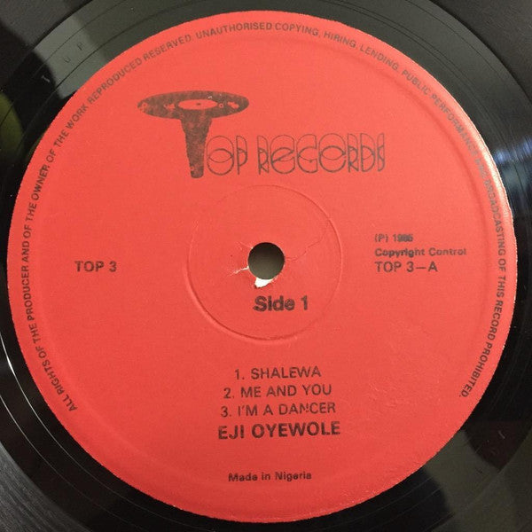 Image of Label Cover of LP - VG/G+ - EJI OYEWOLE, Me & You (Top Records ; TOP 003, Nigeria 1985), Writting On Sleeve ''With Love To Uncle George' ,  - 3346273S