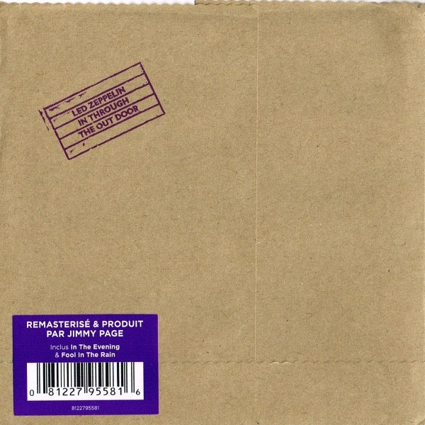 Image of Front Cover of CD - VG+/VG+ - LED ZEPPELIN, In Through The Out Door (Swan Song; 8122795581, Europe 2015 Reissue, Card Sleeve, Booklet & Inner), ,  - 3316569C