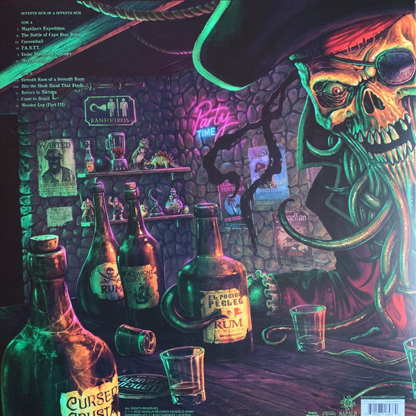 Image of Back Cover of LP - VG+/VG - ALESTORM, Seventh Rum Of A Seventh Rum (Napalm Records; NPR1109VINYL, Europe 2022, Gatefold, Black Inner), Strong VG, Light marks only. Seam splits to black inner.,  - 3226386E