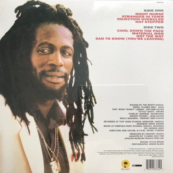 Image of Back Cover of LP - EX/EX - GREGORY ISAACS, Night Nurse (Island Records; 538761-4, Europe 2026 Reissue, Yellow Vinyl), Opened Instore, Still In Stickered Shrinkwrap,  - 3346245S