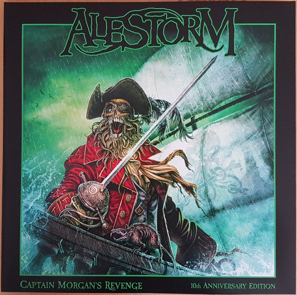 Image of Front Cover of LP - VG/VG+ - ALESTORM, Captain Morgan's Revenge (Napalm Records; NPR 753 VINYL, USA & Europe 2018 Reissue, Gatefold, Black Inner, 10th Anniversary Edition), White staining on back of sleeve, corner wear.,  - 3226395E