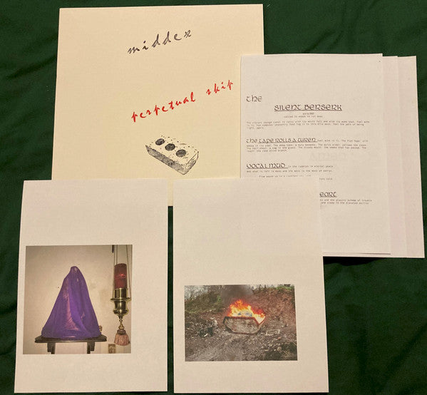 Image of Back Cover of LP - VG+/VG+ - MIDDEX, Perpetual Skip (Outer Reaches; OUT#5, UK 2022, 5 Inserts, Black Brick Edition, Handstamped Artwork, Ltd to 238), ,  - 3346288S