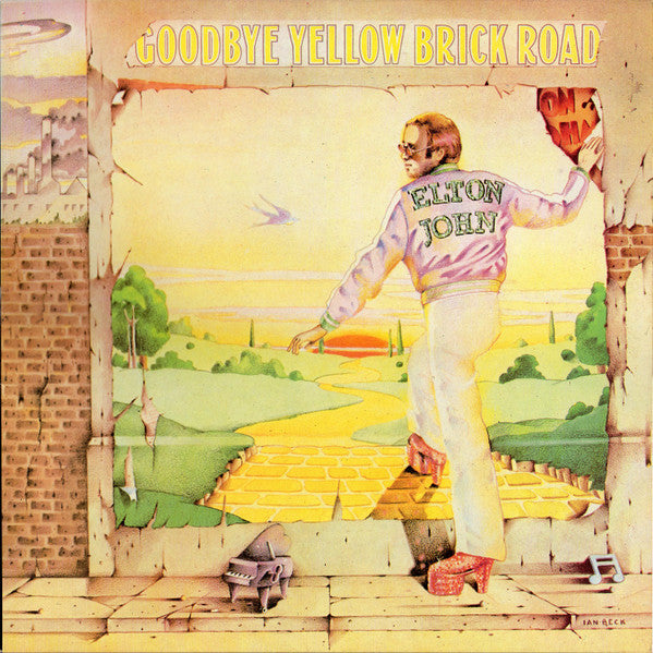 Image of Front Cover of 2xLP - VG/VG - ELTON JOHN, Goodbye Yellow Brick Road (DJM Records; PRID 13, UK 1982 Reissue, Company Inners, Tape One Matrices), ,  - 3316534C