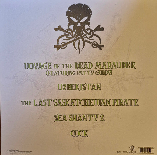 Image of Back Cover of 12" EP - VG/EX - ALESTORM, Voyage Of The Dead Marauder (Napalm Records ; NPR1280VINYL, Europe 2024, Textured Gatefold Sleeve), Water Damage To Sleeve,  - 3326332E