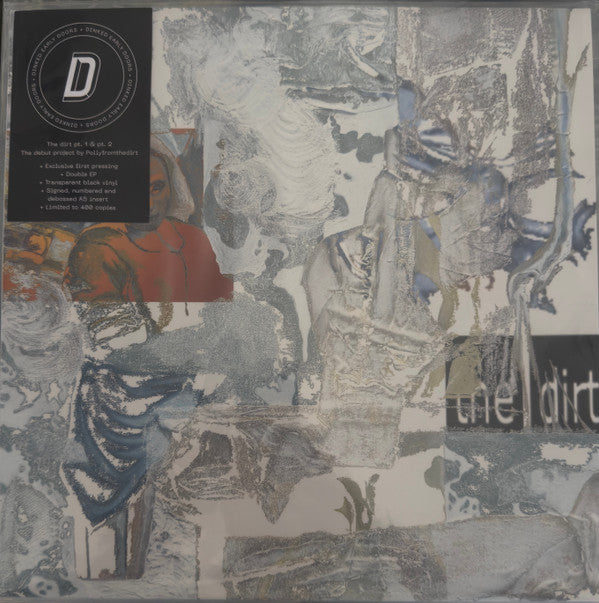 Image of Front Cover of 12" EP - VG/EX - POLLYFROMTHEDIRT, The dirt pt.1 & pt.2 (Dinked Early Doors ; NERD10, UK 2026, Picture Sleeve, No Insert, Transparent Black Vinyl), Sleeve Creased,  - 3326331E