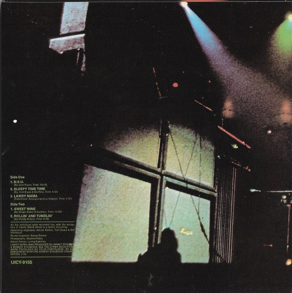Image of Back Cover of CD - VG/VG+ - CREAM, Live Cream (Polydor; UICY-9155, Europe Reissue, Card Sleeve, Insert, NO OBI), Sleeve is creased.,  - 3316609C