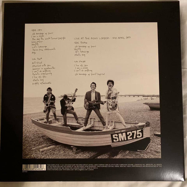 Image of Back Cover of LP - VG+/VG+ - X-RAY SPEX, I Am A Clich  (BMG; SPEXDLP01, UK 2019, RSD 2019, Pink & Green Vinyl.), Hype sticker stuck inside sleeve. Faint ring wear, creasing.,  - 3346310S
