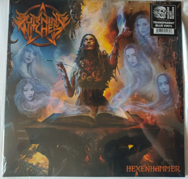 Image of Front Cover of LP - VG+/EX - BURNING WITCHES, Hexenhammer (Nuclear Blast Records ; 45165, Germany 2025 Reissue, Gatefold, Blue Transparent Vinyl), ,  - 3326315E
