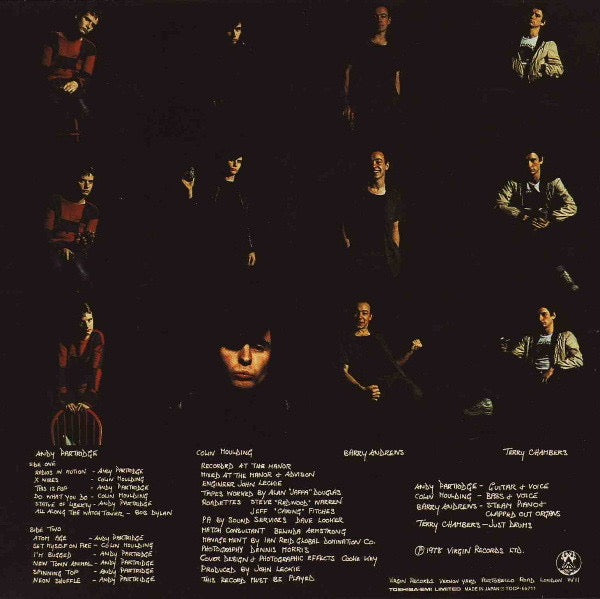 Image of Back Cover of CD - VG/VG - XTC, White Music (Virgin; TOCP-65711, Japan 2001 Reissue, Card Sleeve, Inner & Insert, NO OBI), ,  - 3316686C