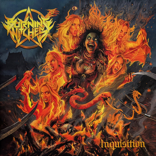 Image of Front Cover of LP - VG/EX - BURNING WITCHES, Inquisition (Napalm Records ; NPR1349VINYL, Europe 2025, Gatefold), Water Damage To Sleeve,  - 3326314E