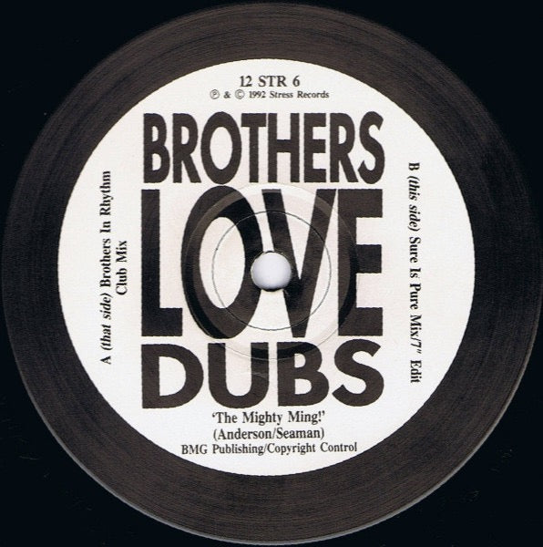 Image of Label Cover of 12" - VG/VG - BROTHERS LOVE DUBS, The Mighty Ming! (Stress Records; 12 STR 6, UK 1992, Picture Sleeve), ,  - 3316628C