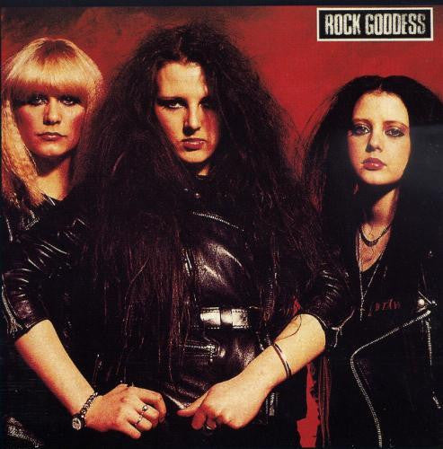 Image of Front Cover of LP - VG/VG+ - ROCK GODDESS, Rock Goddess (A&M Records; AMLH 68554, UK 1983, Laminated Sleeve, Poster, Misprint, Sleeve Lists B4 and B5 in The Reverse Order), Faint groove wear on A side. Wear to poster. Laminate damage on front, creasing, light edge and ring wear. ,  - 3346355S