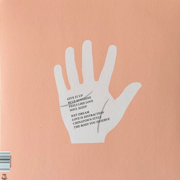 Image of Back Cover of LP - VG+/VG+ - HTRK, Psychic 9-5 Club (N&J Blueberries; NJB-005, UK 2024 Reissue, Insert, Powder Pink Vinyl), ,  - 3316629C