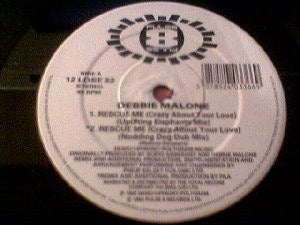 Image of Label Cover of 12" - VG+/VG+ - DEBBIE MALONE, Rescue Me (Crazy About Your Love) (Pulse-8 Records; 12 LOSE 22, UK 1992, Picture Sleeve), ,  - 3316630C