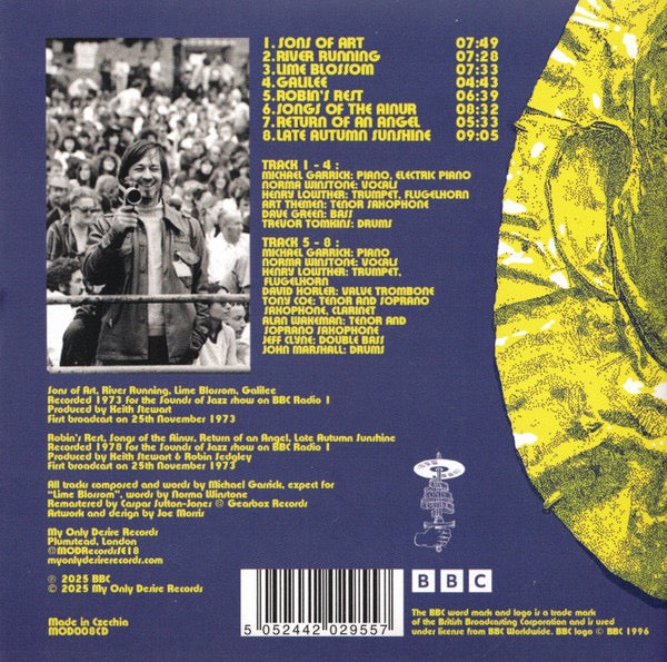 Image of Back Cover of CD - VG+/VG+ - MICHAEL GARRICK, Late Autumn Sunshine (My Only Desire Records ; MOD008CD, UK 2025, Fold Over Sleeve, Insert, Limited Edition of 1,000), Opened Instore, Still In Shrinkwrap,  - 3336275E