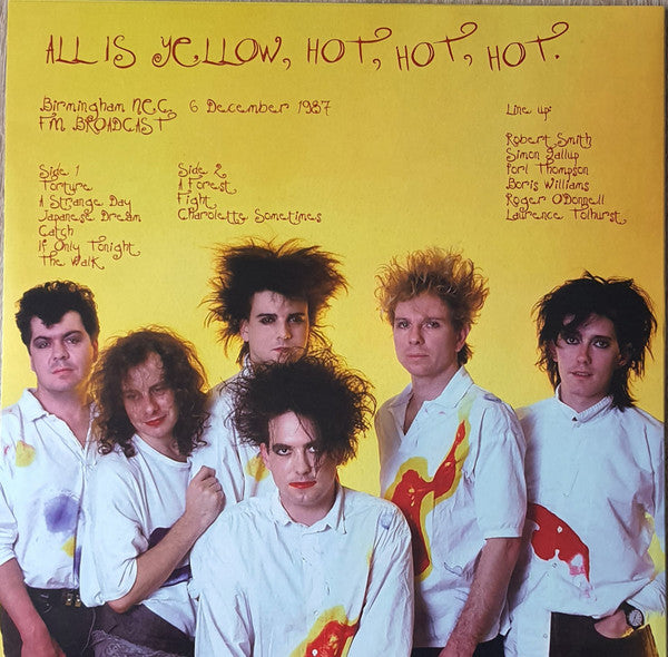 Image of Back Cover of LP - VG+/VG+ - THE CURE, All Is Yellow, Hot, Hot, Hot. (Inside Job Records; CIB17,  2021, Inner, Red Vinyl, Birmingham NEC 6 December 1987 FM Broadcast), ,  - 3446005S