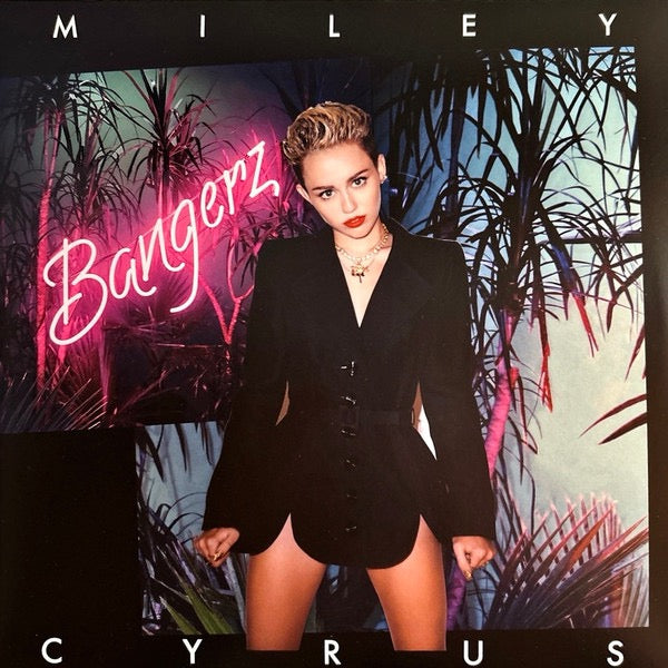 Image of Front Cover of 2xLP - EX/VG+ - MILEY CYRUS, Bangerz (RCA; 19658821931, Europe 2023 Reissue, Gatefold, 2 Inners, Sea Glass Marbled Vinyl), Still In Opened Shrinkwrap With Hype Sticker,  - 3416005C