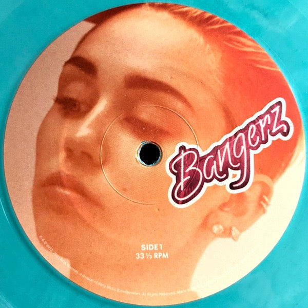 Image of Label Cover of 2xLP - EX/VG+ - MILEY CYRUS, Bangerz (RCA; 19658821931, Europe 2023 Reissue, Gatefold, 2 Inners, Sea Glass Marbled Vinyl), Still In Opened Shrinkwrap With Hype Sticker,  - 3416005C