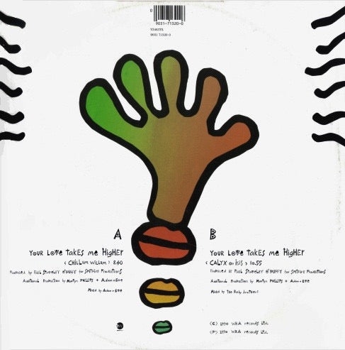 Image of Back Cover of 12" - VG/VG - THE BELOVED, Your Love Takes Me Higher (Remix) (EastWest; YZ463TX, UK 1990, Picture Sleeve), ,  - 3416031C