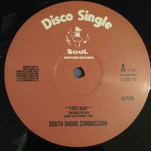 Image of Label Cover of 12" - EX/EX - SOUTH SHORE COMMISSION / ULTRA HIGH FREQUENCY, Free Man (Tom Moulton Mix) / We're On The Right Track (Tom Moulton Mix) (Soul Brother Records; 12SBT14, UK 2019, Company Sleeve), Sleeve in shrink (opened).,  - 3426009E