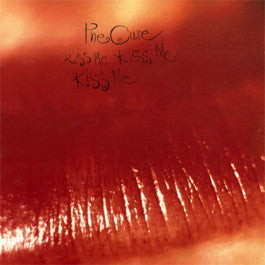 Image of Front Cover of 2xLP - VG/VG - THE CURE, Kiss Me Kiss Me Kiss Me (Fiction Records; FIXH 13, UK 1987, 2 Inners, NO A4 Insert, No Obi), Hairlines, edge wear, tiny tear on opening of 1st Inner, small sticker damage,  - 3446016S
