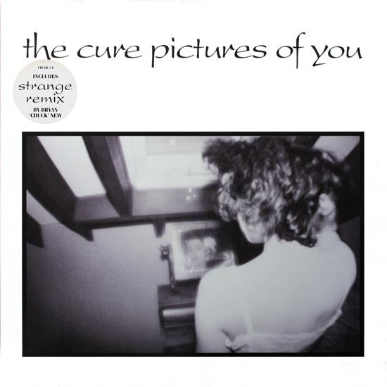 Image of Front Cover of 12" - VG/VG+ - THE CURE, Pictures Of You (Strange Remix) (Fiction Records; FICXB 34, UK 1990, Stickered Sleeve, aka "Extended Dub Mix" on Mixed Up), A few hairlines, wear on opening edge,  - 3446017S