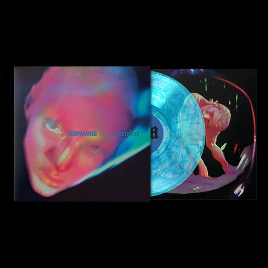 Image of Front Cover of LP - NEW/NEW - FONTAINES D.C., Dopamine Chamber (Xl Recordings; XL1673LPE, UK 2026, Indies Blue Marble Vinyl / Indies Only), , Fontaines D.C. announce their fifth studio album, Dopamine Chamber, released on 16th October via XL Recordings. Produced by James Ford, it is the follow-up to 2024’s platinum-certified Romance and the sound of a band moving decisively away from the guitar language of their early records into something colder, stranger and more synthetic. Across the album, Fon