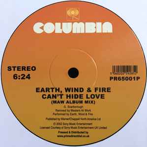 Image of Back Cover of 12" - /VG+ - EARTH, WIND & FIRE, Fantasy / Can't Hide Love (Columbia; PR65001P, UK 2017), Light hairlines.,  - 3426020E