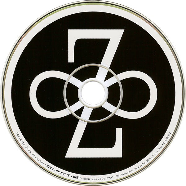 Image of Label Cover of CD - VG/VG - DEVO, Oh, No! It's Devo (Infinite Zero; 9 43024-2, US 1995 Reissue, Jewel Case), Lots of Light Marks on Disc,  - 3416025C