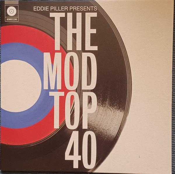 Image of Front Cover of 2xLP - EX/EX - EDDIE PILLER, The Mod Top 40 (Demon Records; DEMREC1246, UK 2024, 2 Inners), Still In Opened Shrinkwrap With Hype Sticker,  - 3416018C