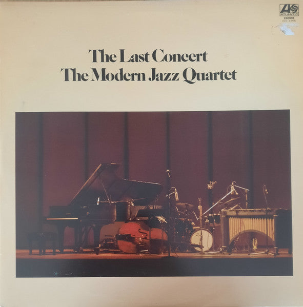 Image of Front Cover of 2xLP - VG/VG+ - THE MODERN JAZZ QUARTET, The Last Concert (Atlantic Orange & Green - With W Logo On Label Rim; K 60098, UK 1970s Reissue, Gatefold), Seems to be a late 70s reissue with Warner logo on rimtext, one pressing ring and all titles below the centre hole on all 4 labels. ,  - 3426041E