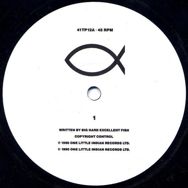 Image of Label Cover of 12" - VG/VG - BIG HARD EXCELLENT FISH, Imperfect List (One Little Indian; 41TP12, UK 1990, Picture Sleeve), Light marks + hairlines. Sleeve is ringworn.,  - 3416043C