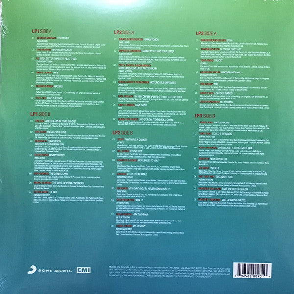 Image of Back Cover of 3xLP - EX/EX - VARIOUS, Now Yearbook '92 (Sony Music; LPYBNOW92, UK 2023, Black Inners, Green Vinyl), Seal opened instore, still in shrinkwrap.,  - 3446074S