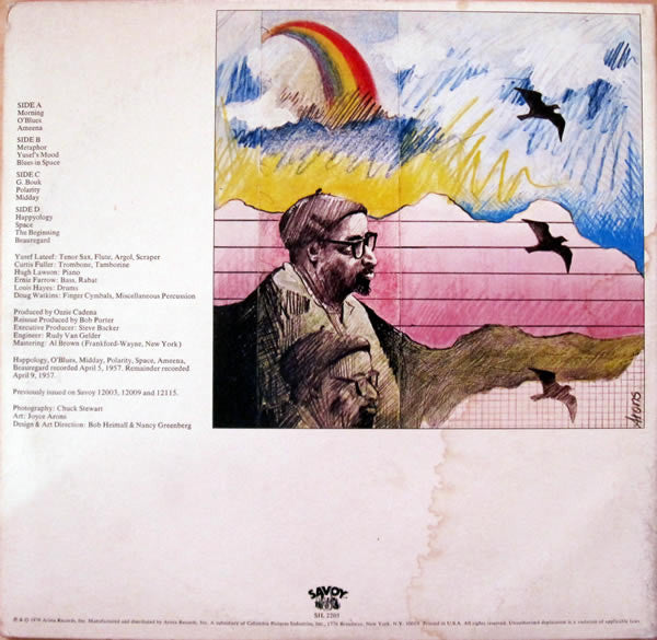 Image of Back Cover of 2xLP - VG/G+ - YUSEF LATEEF, Morning (Savoy Records; SJL 2205, US 1976, Gatefold), ,  - 3446102S