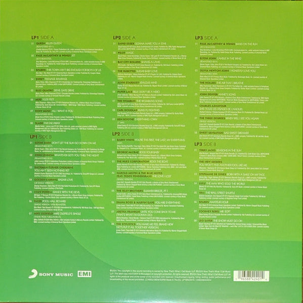 Image of Back Cover of 3xLP - VG+/VG+ - VARIOUS, Now Yearbook '74 (Sony Music; LPYBNOW74, UK & Europe 2024, Black Inners, Green Vinyl), ,  - 3446076S
