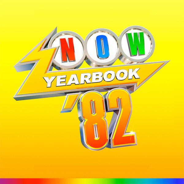 Image of Front Cover of 3xLP - VG+/VG+ - VARIOUS, Now Yearbook '82 (Sony Music; LPYBNOW82, UK 2022, Black Inners, Yellow Vinyl), Strong VG+. Still in shrinkwrap, sleeve creasing, minor corner bump.,  - 3446079S
