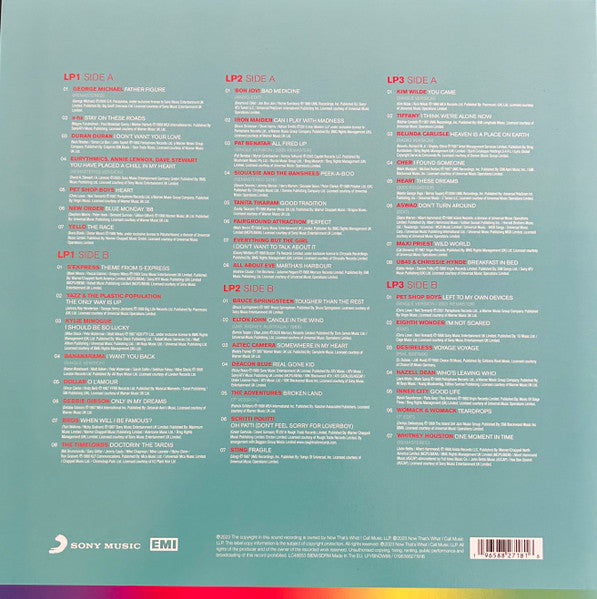Image of Back Cover of 3xLP - VG+/VG+ - VARIOUS, Now Yearbook '88 (Sony Music; LPYBNOW88, UK 2023, Black Inners, Blue Vinyl), Large corner crease,  - 3446080S