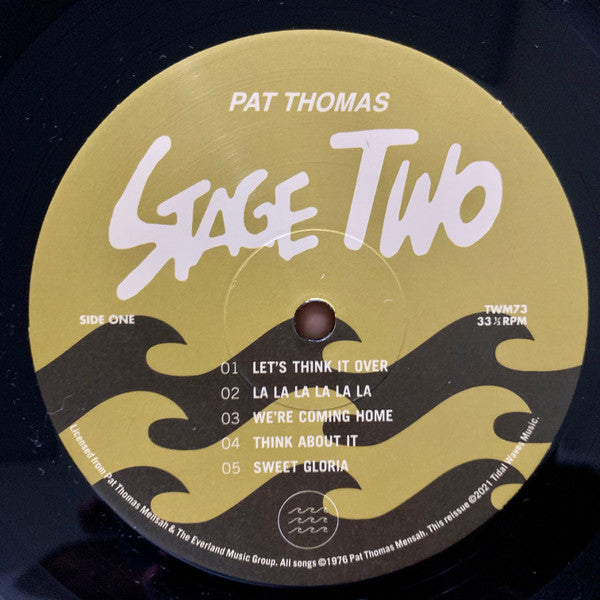 Image of Label Cover of LP - EX/EX - PAT THOMAS, Stage Two (Tidal Waves Music; TWM73, UK & Europe 2021 Reissue, Limited Edition), ,  - 3446106S